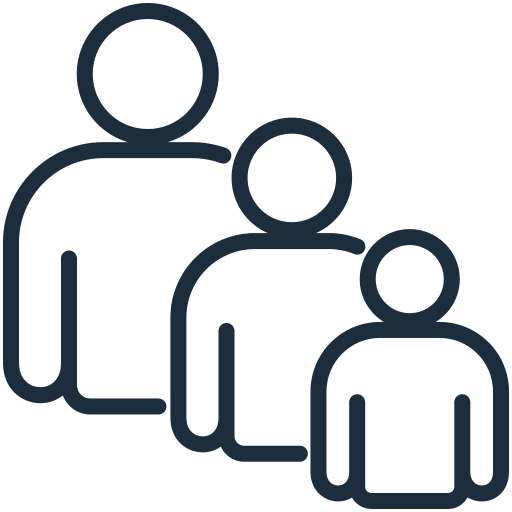 Ikon av mennesker av forskjellig alder